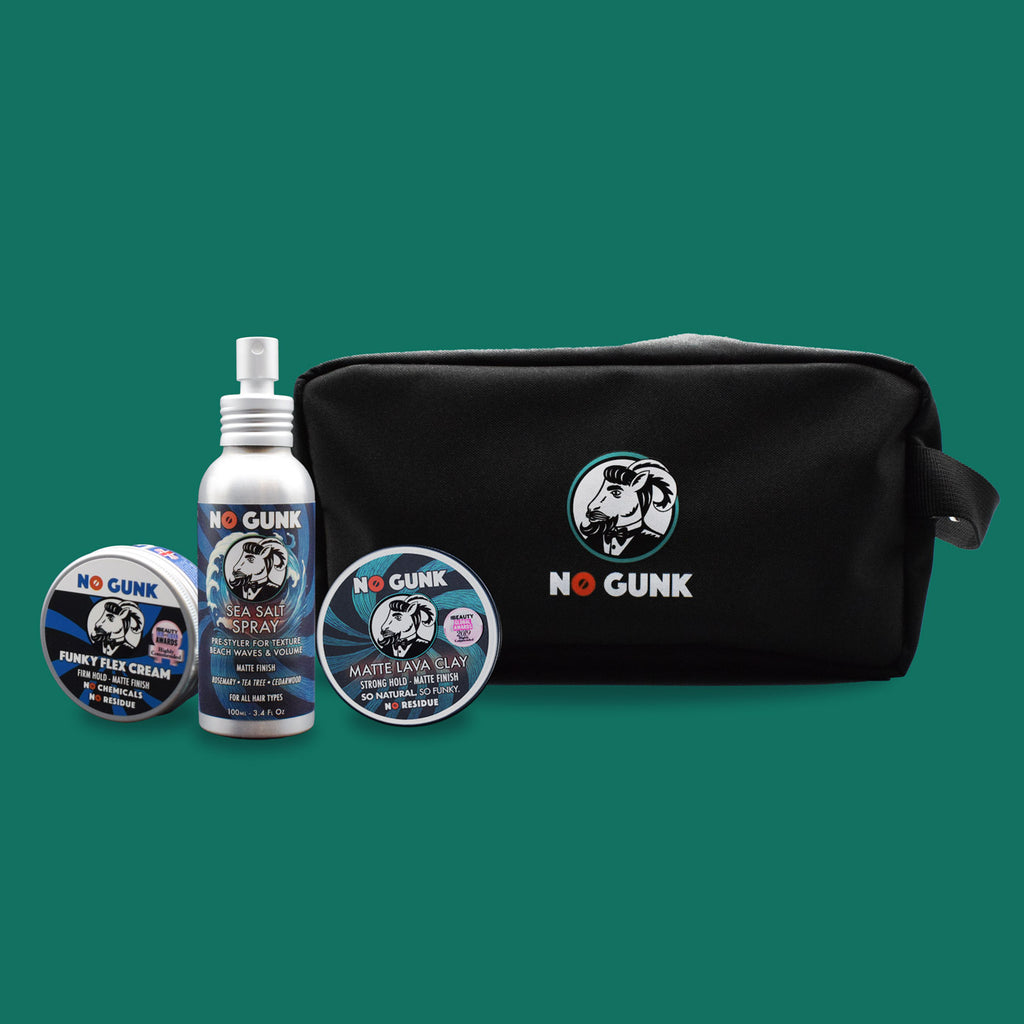Full Haircare Routine Gift Set with Grooming Bag